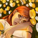 Meu projeto do curso: Retrato digital: personagens femininas com luz natural . % Ana Carolina Dornelas da Silva tarafından hazırlanan Karakter Tasarımı, Dijital İllüstras, Ve on projesi - 05.08.2023
