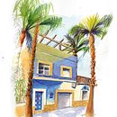 Haus in Spanien. Een project van Traditionele illustratie,  Tekening, Realistische tekening y Aquarelschilderen van dannyknebel - 15.03.2023
