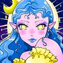 THE MOON. Ilustração tradicional projeto de NAOMI FERNANDEZ PALACIOS - 15.03.2023