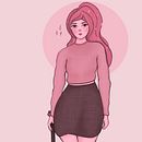 Meu projeto do curso: Design de personagens com identidade no Procreate. Een project van Traditionele illustratie, Ontwerp van personages, Digitale illustratie,  Artistieke tekening, Digitale tekening y Anatomisch tekenen van Gabriela Farias Moreira - 15.03.2023