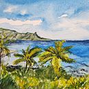 My project for course: Atmospheric Landscapes in Watercolor  Ein Projekt aus dem Bereich Bildende Künste, Malerei und Aquarellmalerei von Annette Sampon - 28.04.2023
