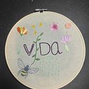 Mi proyecto del curso: Técnicas básicas para bordar letras. Un progetto di Ricamo e Textile Design di Ruth Rey - 15.03.2023