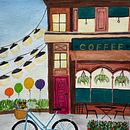 My project for course: Vibrant Urban Illustration with Gouache Paint. Un projet de Peinture, Esquisse , Illustration architecturale , et Peinture gouache de Lori Hicke - 17.03.2023