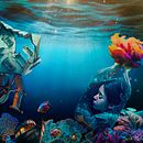 Sunken love dream. Un proyecto de Fotografía, Collage, Retoque fotográfico, Fotografía artística, Composición fotográfica y Fotomontaje de biancaocean - 18.03.2023