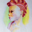 Portrait au crayon de couleur  . % Charline Morillon tarafından hazırlanan Geleneksel illüstras, Ve on projesi - 03.18.2023