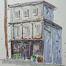 Mon projet du cours : Esquisses d'architecture expressives aux feutres de couleur. Un proyecto de Bocetado, Dibujo, Ilustración arquitectónica, Sketchbook e Ilustración con tinta de clementj - 18.03.2023