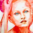 Mein Abschlussprojekt für den Kurs: Aquarellporträts: Erfasse den Charakter des Modells . Un proyecto de Bellas Artes, Pintura, Pintura a la acuarela y Dibujo de Retrato de Claudia - 18.03.2023