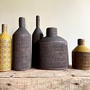 Slab-built Bottle with Texture. Arts, Crafts, and Ceramics project by Sarah Pike - 03.19.2023