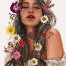 Primavera. Un proyecto de Ilustración tradicional, Pintura a la acuarela, Dibujo realista y Dibujo de Retrato de Mary Orsini - 10.03.2022