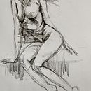 Mon projet du cours : Principes de base du dessin de corps humains au fusain. Een project van  Beeldende kunst,  Tekening, Realistische tekening y Anatomisch tekenen van nadinebrisson632 - 20.03.2023