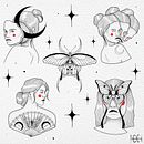 Mi proyecto del curso: Diseño de tatuaje de autor con Procreate. Un progetto di Illustrazione tradizionale, Graphic design, Disegno, Illustrazione digitale, Design di tatuaggi e Disegno digitale di camiicoutto - 21.03.2023