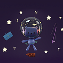 My project for course: 3D Character Creation in Blender. 3D, Character Design, 3D Modeling, 3D Character Design, and 3D Design project by Jellene Catabay - 03.15.2023