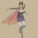 Roman Empire Dragonfly Elf. Projekt z dziedziny Trad, c, jna ilustracja, R, sunek c, frow i Projektowanie postaci użytkownika Diana Coto - 18.03.2023