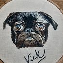 Meu projeto do curso: Retrato realista de animais: técnicas de bordado para tecer pelos . Un projet de Artisanat , et Design textile de Margareth Diniz Soares - 22.03.2023