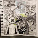 My project for course: Dreamlike Illustration: Draw Your Imagination. Un progetto di Illustrazione tradizionale, Disegno e Illustrazione con inchiostro di John Gozzolino - 22.03.2023