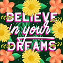 Mi proyecto del curso: Lettering digital: combina flores y letras con Procreate. Un proyecto de Lettering y Lettering digital de Fernanda García - 22.03.2023