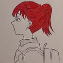 Dibujo chica a tinta PP. Un progetto di Illustrazione tradizionale di joel Alcala - 23.03.2023