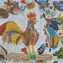 Mon projet du cours : Initiation à l'art de la mosaïque. Un projet de Artisanat, Design, Fabrication de mobilier, Décoration, Céramique , et DIY de Ksenia Poncet - 13.06.2023