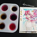 Mein Abschlussprojekt für den Kurs: Flüssige Aquarellfarben und pflanzliche Tinten selber herstellen. Projekt z dziedziny Craft,  Sztuki piękne,  Malarstwo, Malowanie akwarelą, DIY i Teoria barw użytkownika Mandy Hengesch - 24.03.2023