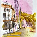 Urban Sketching: Kreiere expressive Stadtlandschaften. Een project van Schilderij,  Schetsen,  Tekening, Aquarelschilderen, Sketchbook y  Illustratie met inkt van dannyknebel - 24.03.2023