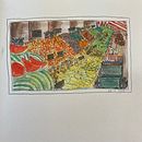 Mein Abschlussprojekt für den Kurs: Aquarellsketching: Marktszene. Traditional illustration, Sketching, Creativit, Drawing, Watercolor Painting, and Sketchbook project by eve6 - 03.25.2023