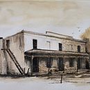 My project for course: Architectural Sketching with Watercolor and Ink. Projekt z dziedziny Sketching,  R, sunek, Malowanie akwarelą,  R, sunek architektoniczn, Sketchbook,  R i sunek atramentem użytkownika Gerrit van der Merwe - 05.04.2023