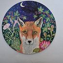  Midnight Fox . Un proyecto de Ilustración tradicional, Pintura acrílica, Pintura gouache, Diseño y Artesanía de lisa stubbings - 26.03.2023