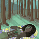 My project for course: Atmospheric Painting in Procreate: From Concept to Color. Un progetto di Illustrazione digitale, Disegno digitale e Illustrazione editoriale di Evie Eddins - 24.03.2023