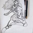 Rogue del sketch a las acuarelas!!. Un projet de Design , Illustration traditionnelle, Conception de personnages, B, e dessinée, Aquarelle, Illustration à l'encre , et Dessin anatomique de Fernando Nesa Ramírez - 27.03.2023