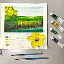 Meu projeto do curso: Caderno de viagem em aquarela . Ilustrasi tradisional, Lukisan Cat Air, Ilustrasi Arsitektur, Dan Buku sketsa proyek oleh Luhana Stresser - 03.26.2023