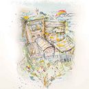 Mi proyecto del curso: Dibujo arquitectónico expresivo con marcadores de colores. Un proyecto de Bocetado, Dibujo, Ilustración arquitectónica, Sketchbook e Ilustración con tinta de Say Pisni - 27.03.2023