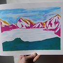 Paysage aux pastels . Ilustrasi tradisional proyek oleh Maryline Poussin - 03.27.2023