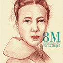 Retrato Simone de Beauvoir. Traditional illustration, Editorial Illustration, Pencil Drawing, Drawing, Portrait Drawing, and Artistic Drawing project by Carolina Zambrano - 03.27.2023