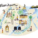 Mein Abschlussprojekt für den Kurs: Schöpfung von illustrierten Landkarten. Traditional illustration, Infographics, Drawing, Digital Illustration, and Digital Painting project by sonja_b - 03.28.2023