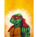 El maestro Raphael. Ilustración de personajes en acrílico. Traditional illustration, Character Design, Painting, Comic, Acr, and lic Painting project by facundo vera - 03.26.2023