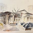 Mi proyecto del curso: Dibujo arquitectónico con acuarela y tinta. Projekt z dziedziny Sketching,  R, sunek, Malowanie akwarelą,  R, sunek architektoniczn, Sketchbook,  R i sunek atramentem użytkownika tintigv - 30.03.2023
