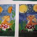 Mein Abschlussprojekt für den Kurs: Illustrationstechniken mit Aquarell und Gouache. Un proyecto de Ilustración tradicional, Bellas Artes, Pintura, Pintura a la acuarela, Ilustración infantil y Pintura gouache de Heike Grebe - 30.03.2023