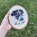 My project for course: Embroidered Pet Portraits: The Thread Painting Technique. Embroider, Naturalistic Illustration, and Textile Design project by Ylana Maria Gadelha Pitombeira Furtado - 03.28.2023