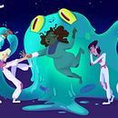 Girls in space. Un projet de Animation de personnages, Esquisse , Dessin, Art conceptuel, Illustration jeunesse, Carnet de croquis et Illustration animée de Anna Shnygina - 29.09.2022