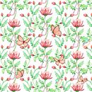 Mi proyecto del curso: Patrones naturales: del boceto a Photoshop. Ilustração tradicional, Pattern Design, Desenho, Ilustração botânica, e Pintura em aquarela projeto de Daniela Bouroncle - 03.04.2023