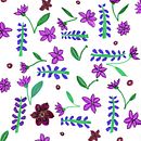 Botanical Patterns in a Sketchbook: Conquer the Blank Page. Un projet de Création de motifs, Peinture acr , et lique de Judy Huck - 28.03.2023