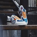 DrefQuila Sneakers Custom. Design, Costume Design, Graphic Design, Shoe Design, Photograph, Mobile Photograph, and Product Photograph project by Juan Pablo Bello (MYSNKRS Customs) - 04.04.2023