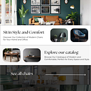 Simple design about a furniture store.. Web Design, Web Development, and Design project by Eduardo Treviño - 04.02.2023