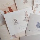 Birth cards collection . Un projet de Illustration traditionnelle, Design , Design graphique , et Estampe de Studio Simone Maakt - 05.04.2023
