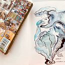 Inktober 2021. Projekt z dziedziny Trad, c, jna ilustracja,  R, sunek,  Malarstwo,  R, sunek atramentem, Malowanie akwarelą, Malarstwo dekorac, jne i Sketching użytkownika Christina Rodina - 05.04.2023