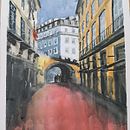 Mi proyecto del curso: Representación arquitectónica en acuarela. Un proyecto de Ilustración tradicional, Bocetado, Dibujo, Pintura a la acuarela, Ilustración arquitectónica y Sketchbook de José Fernando - 04.04.2023