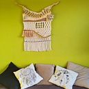 Mój projekt z kursu: Wprowadzenie do makramy: tworzenie dekoracyjnych gobelinów. Un progetto di Design di accessori, Artigianato, Interior design, Interior Design, Fiber Art, Macramè e Textile Design di Paulina Rzeczkowska - 07.04.2023