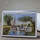 Mijn project van de cursus: Leer zeelandschappen schilderen met aquarel. Painting, Watercolor Painting, and Naturalistic Illustration project by Riet Deutz - 04.10.2023