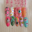 Mi proyecto del curso: Introducción al nail art Ein Projekt aus dem Bereich Design, Traditionelle Illustration, Malerei, Musterdesign und Dekoratives Malen von Katherine González Carrasco - 09.04.2023