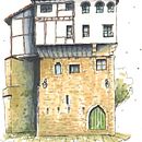 Mi proyecto del curso: Dibujo arquitectónico expresivo con marcadores de colores. Un projet de Esquisse , Dessin, Illustration architecturale, Carnet de croquis et Illustration à l'encre de jorge_g_blanco - 10.04.2023